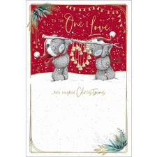 One I Love Me to You Bear Christmas Card