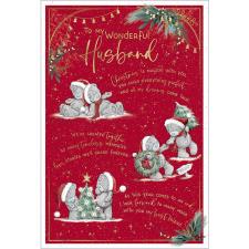 Wonderful Husband Verse Me to You Bear Christmas Card