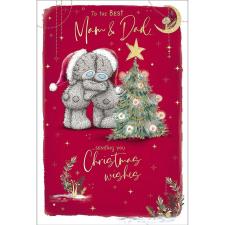 The Best Mum &amp; Dad Me to You Bear Christmas Card