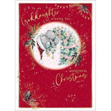 Goddaughter Me to You Bear Christmas Card