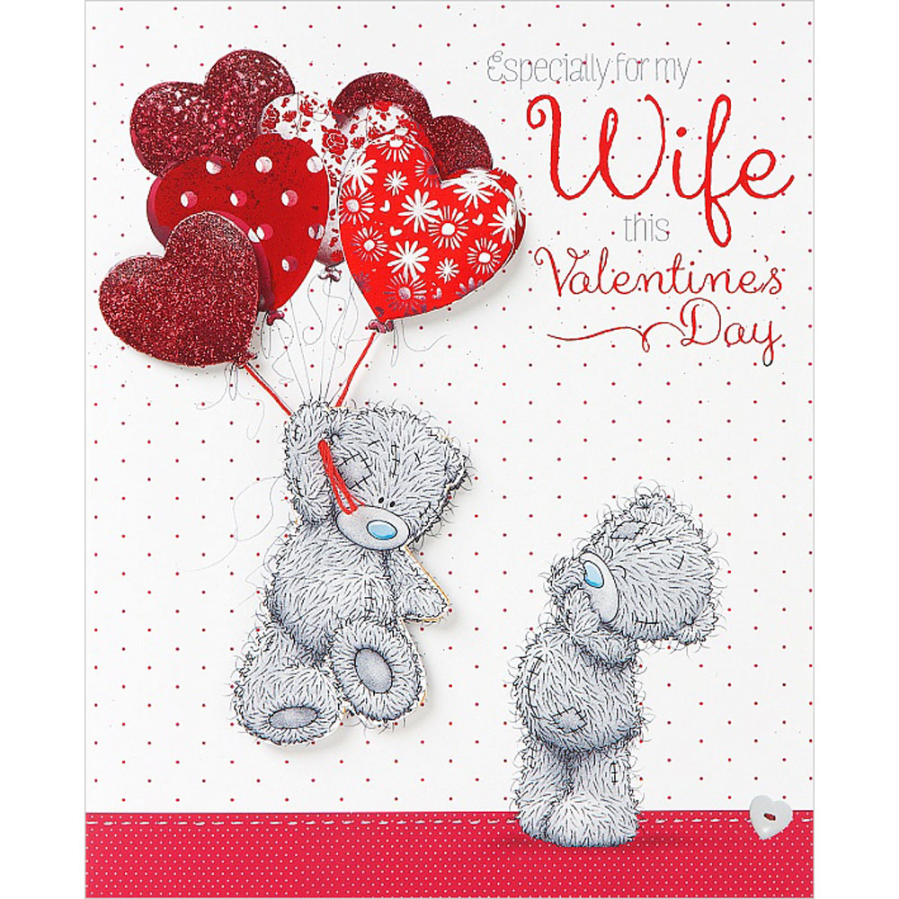 Wife Luxury Handmade Me to You Bear Valentine's Day Card (V01DZ048 ...