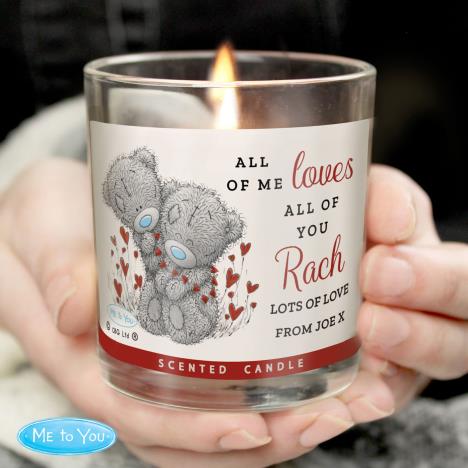 Tatty teddy bear candle