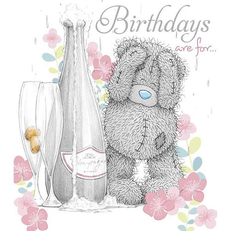 Tatty Teddy with Champagne Me to You Birthday Card A01UN003 Me to You Online