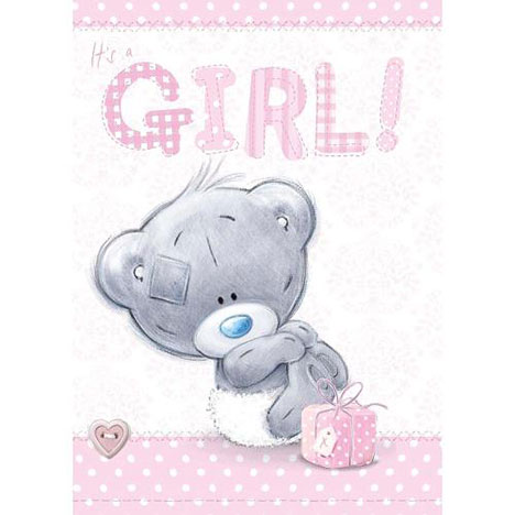 Its a Girl Me to You Bear New Baby Card A92SS016 Me to You Online