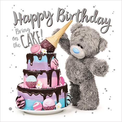 3D Holographic With Large Cake Me to You Bear Birthday Card ALV93024 Me to You Online