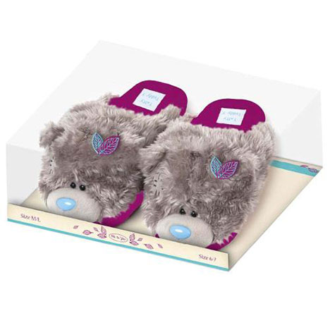 Me to You Bear Purple Slippers Size 3 4 G01Q6362 Me to You Online