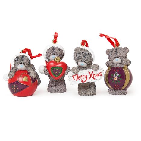 Set of 4 Resin Christmas Me to You Bear Tree Decorations G01R0507 Me to You Online