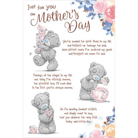 Just For You Poem Me to You Bear Mother's Day Card (MSM01047) : Me to ...