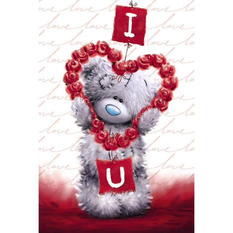 Tatty Teddy Holding Flower Heart Me to You Bear Valentines Day Card VSM77006 Me to You Online